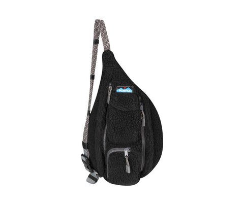 Kavu Fleece Mini Rope Bag (Jet Black)